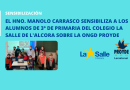 El Hno. Manolo Carrasco sensibiliza a los alumnos de 3º de Primaria del Colegio La Salle de L’Alcora sobre la ONGD PROYDE