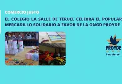 El Colegio La Salle de Teruel celebra el popular Mercadillo Solidario a favor de la ONGD PROYDE