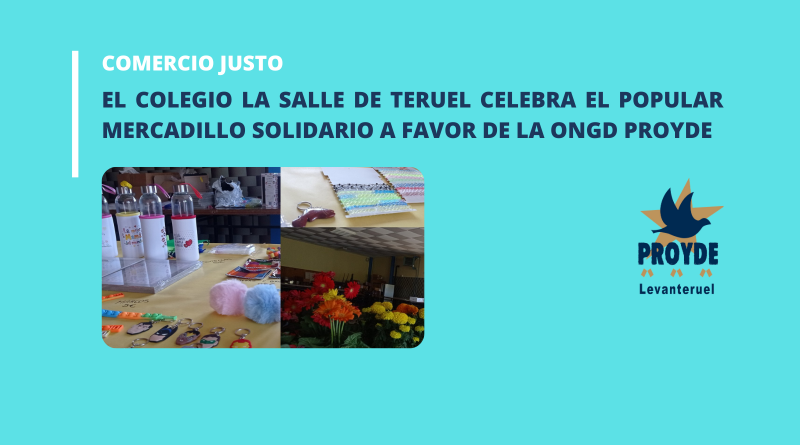 El Colegio La Salle de Teruel celebra el popular Mercadillo Solidario a favor de la ONGD PROYDE