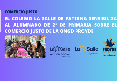 El Colegio La Salle de Paterna sensibiliza al alumnado de 2º de Primaria sobre el comercio justo de la ONGD PROYDE