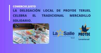 La Delegación Local de Proyde Teruel celebra el tradicional Mercadillo Solidario