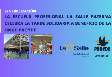 La Escuela Profesional La Salle Paterna celebra la Tarde Solidaria a beneficio de la Ongd Proyde y la Fundación La Salle Acoge
