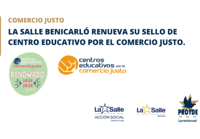 El Colegio La Salle de Benicarló renueva su sello de centro educativo por el comercio justo.